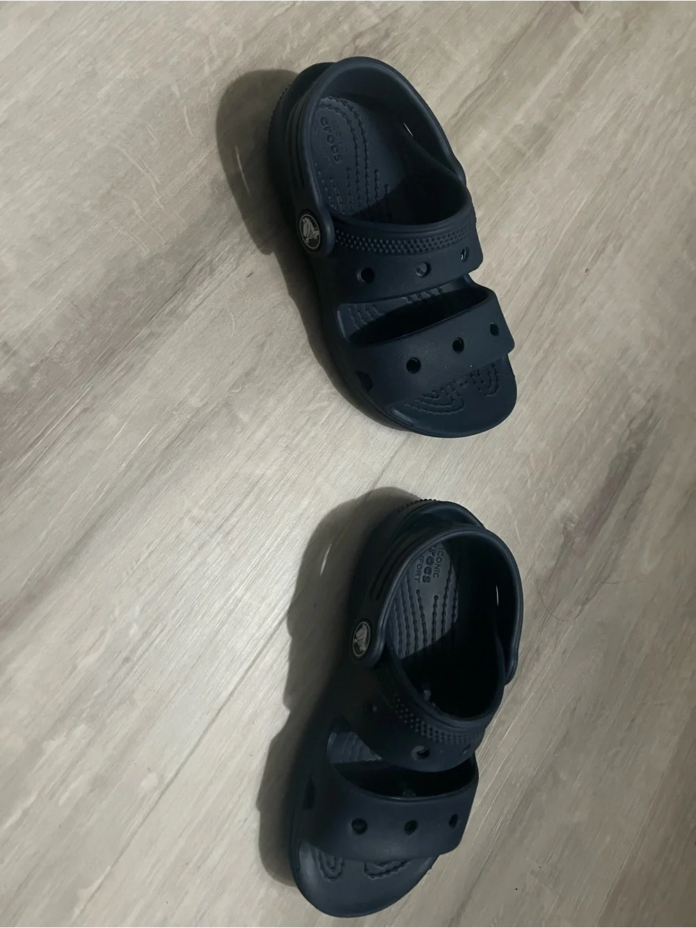 Crocs Kids Navy Blue Waterproof Slip-On Sandal